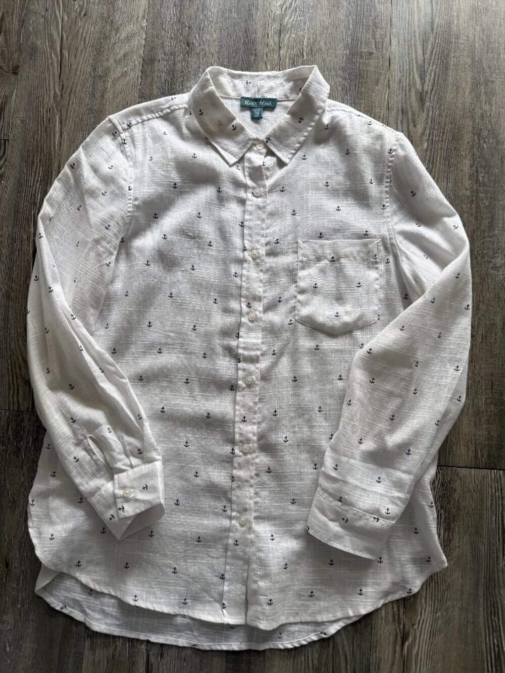 Fleur Bleue Anchor Button Down